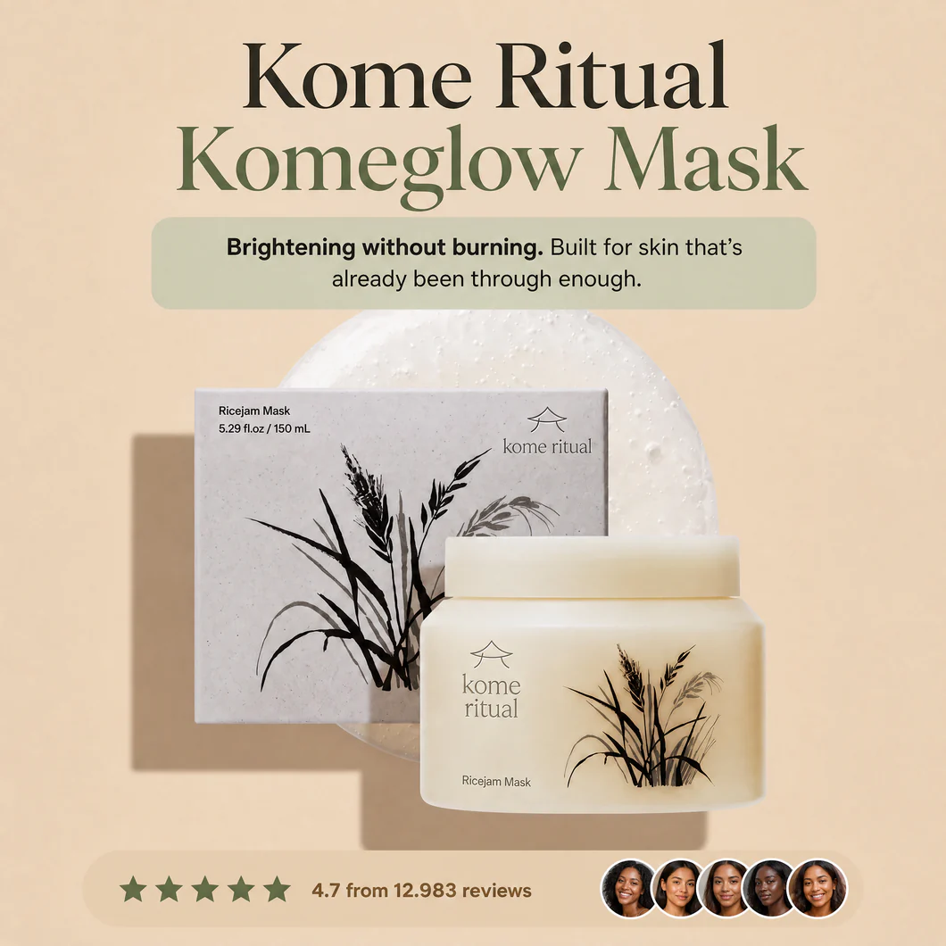 Kome Ritual Komeglow Ricejam Mask — jar and box